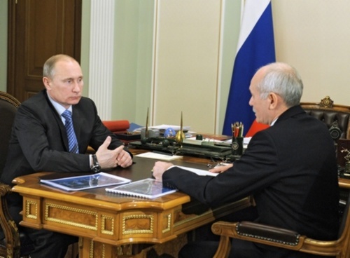 Рабочая встреча Путина с Хамитовым