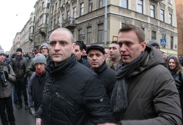 Алексей Навальный и Сергей Удальцов на свободе Алексей Навальный и Сергей Удальцов на свободе
